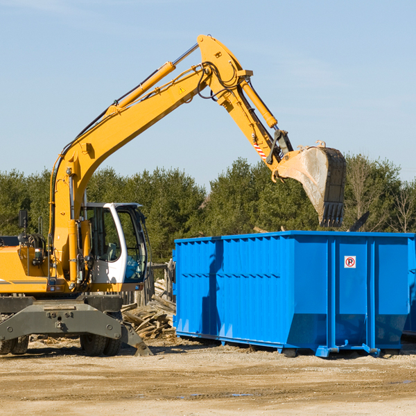 how many times can i have a residential dumpster rental emptied in Mission North Dakota